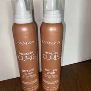 (2) NEW Lanza Curls Butter Whip Styling Foam 5.7oz